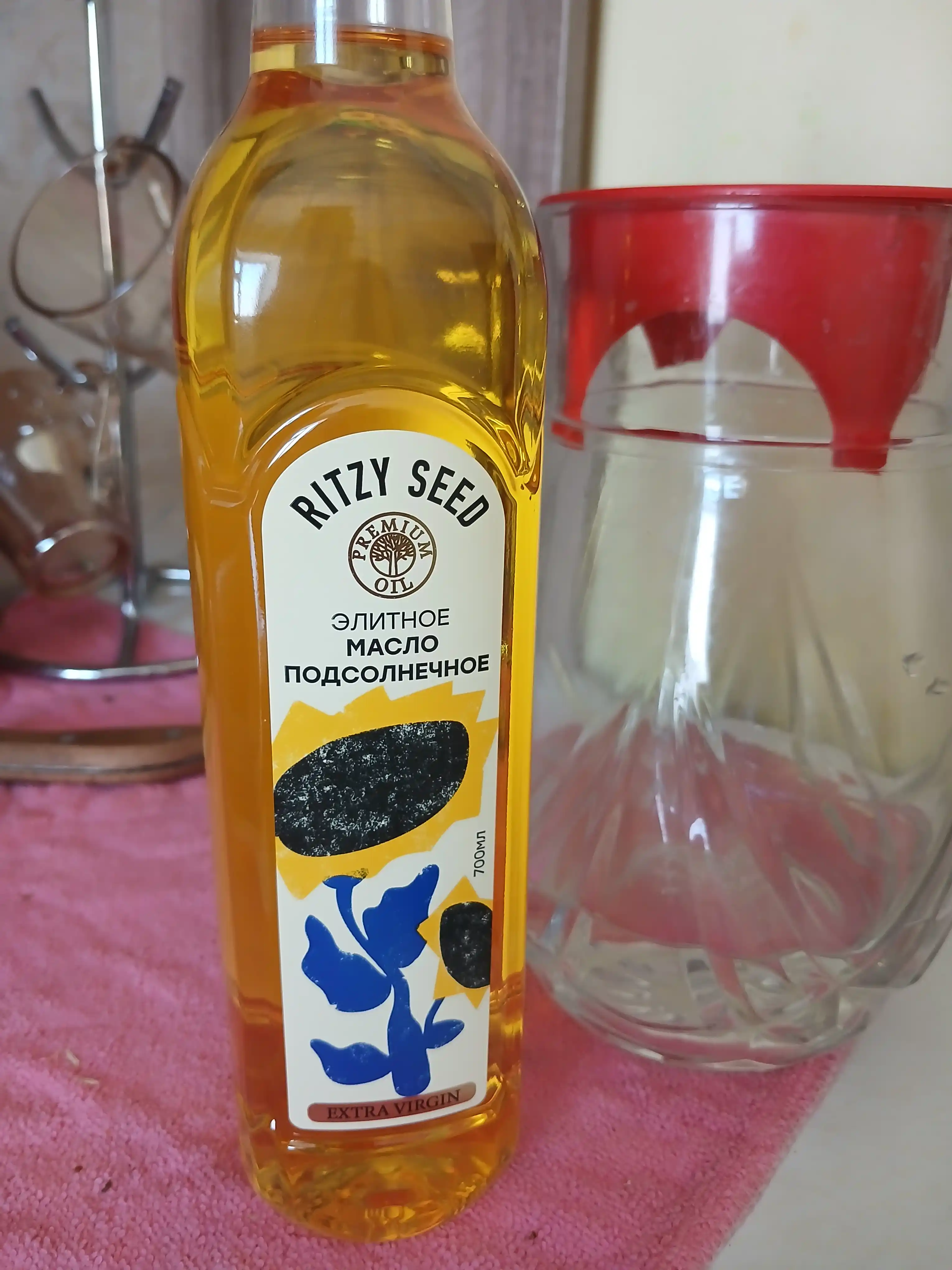 Kungaboqar yog‘i RITZY SEED sovuq siqilgan 1-press, rafinatsiyasiz, 0.7 l PET