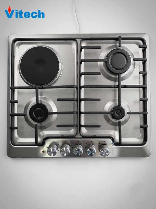 Aralash turdagi pishirish paneli Vitech Carino BD612MtS, 4 ta konforka