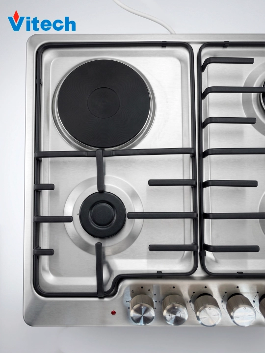 Aralash turdagi pishirish paneli Vitech Carino BD612MtS, 4 ta konforka