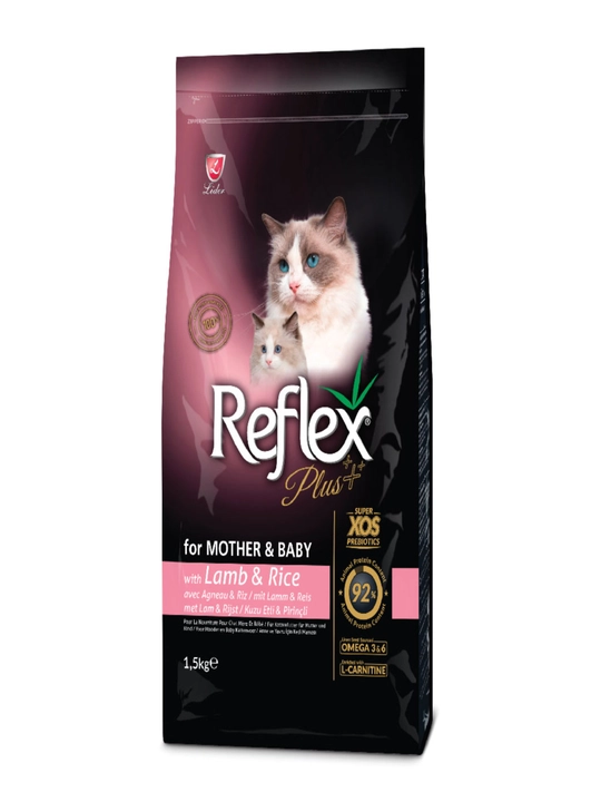 Корм для кошек Reflex Plus Mother And Baby — ягненок и рис - 