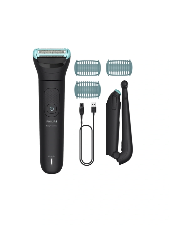 Philips BG5475/15Bodygroom Series 5000 Wet&Dry tana trimmeri,3 ta nasadka,butun tana uchun