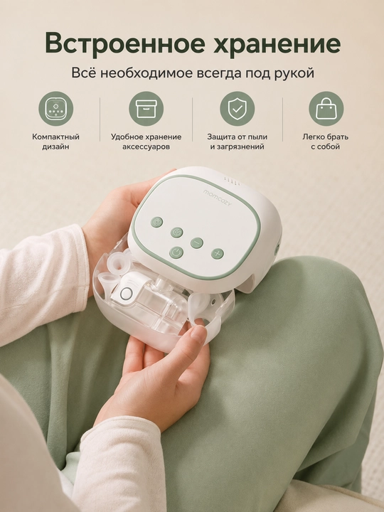 Elektr burun aspiratori purkash va so‘rish uchun Momcozy BreezyClear ProTM 2ta 1da