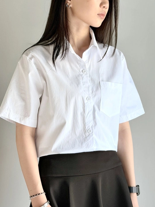 Ayollar uchun qisqa yengli paxtali ko'ylak