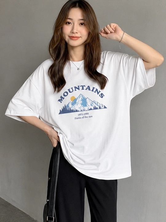 Женская oversize футболка - 