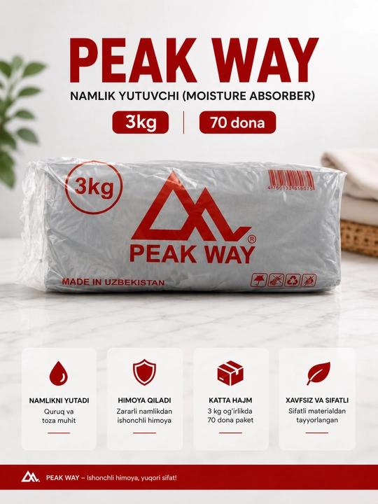 PEAK WAY Xo‘jalik paketlari - 