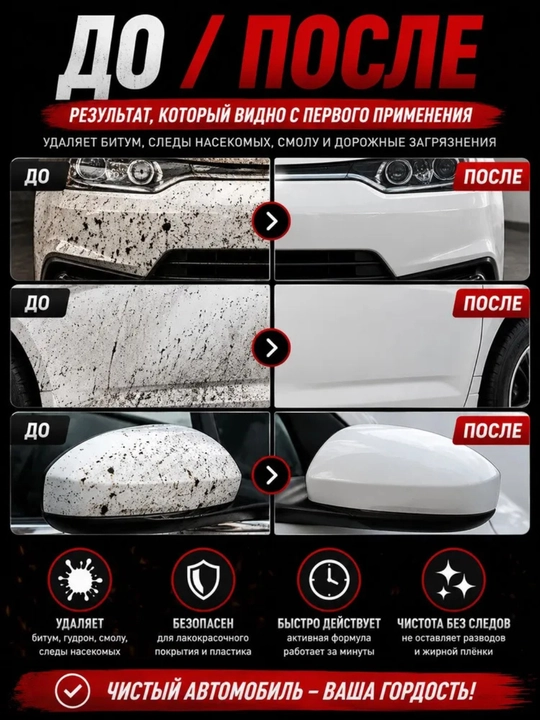 Shinex Antibitum – bitum va smola dog'larini tozalovchi vosita, 500 ml