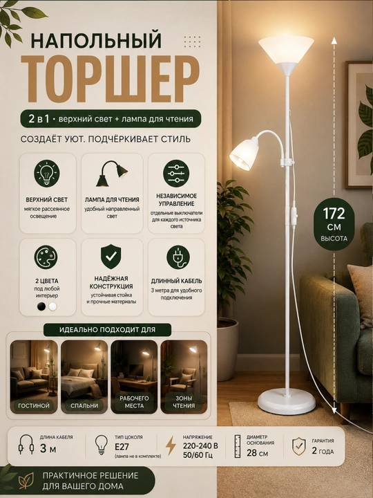 Zamonaviy pol chirog‘i – uy yoki ofis uchun qulay va nafis yoritish yechimi - 