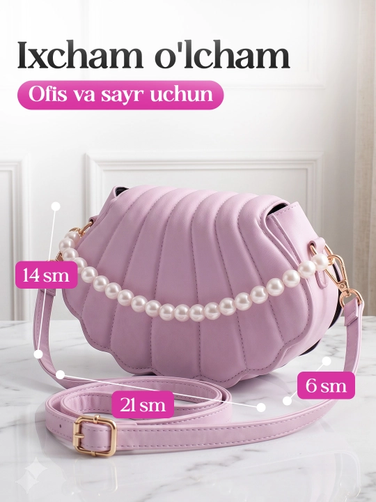 Chig'anoqli mini sumka yelkaga, ayollar sumkasi yelkama, kichkina sumkalar