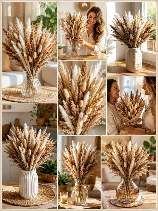 Quritilgan gullar, tabiiy, quruq gullar guldastasi