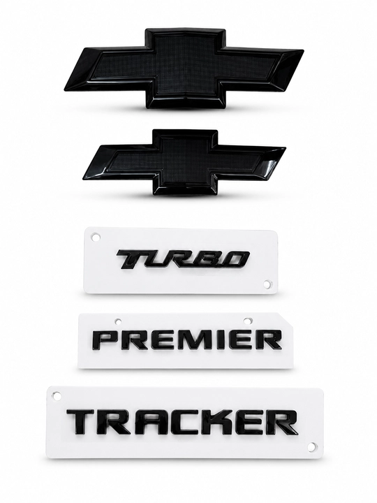 Chevrolet Onix va Tracker 2 uchun qora (Black Edition) emblema va yozuvlar to‘plami