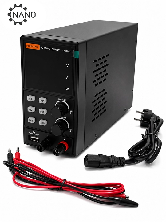 Лабораторный блок питания LODESTAR LKD3005 DC Power Supply, 0–30 В, 0–5 А, 150 Вт