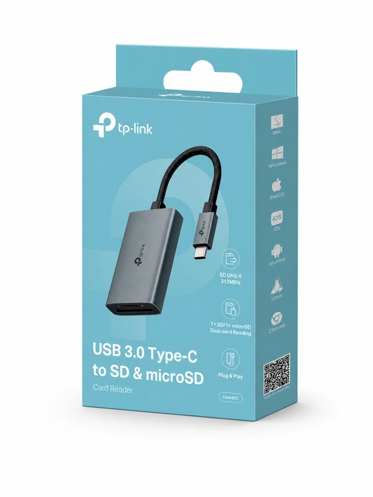 Картридер USB 3.0 Type-С со слотами SD / microSD 4.0 card reader