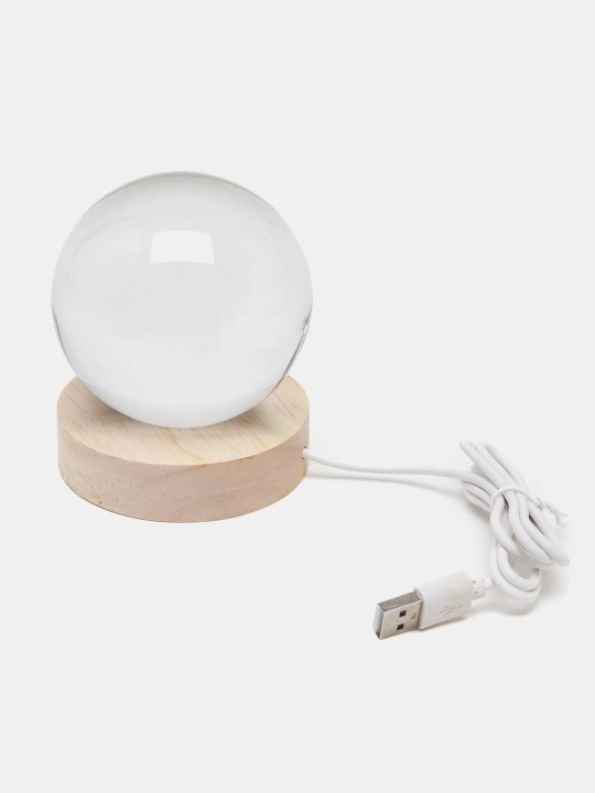 3D хрустальный шар ночник – LED настольная лампа, антистресс, 7×8 см