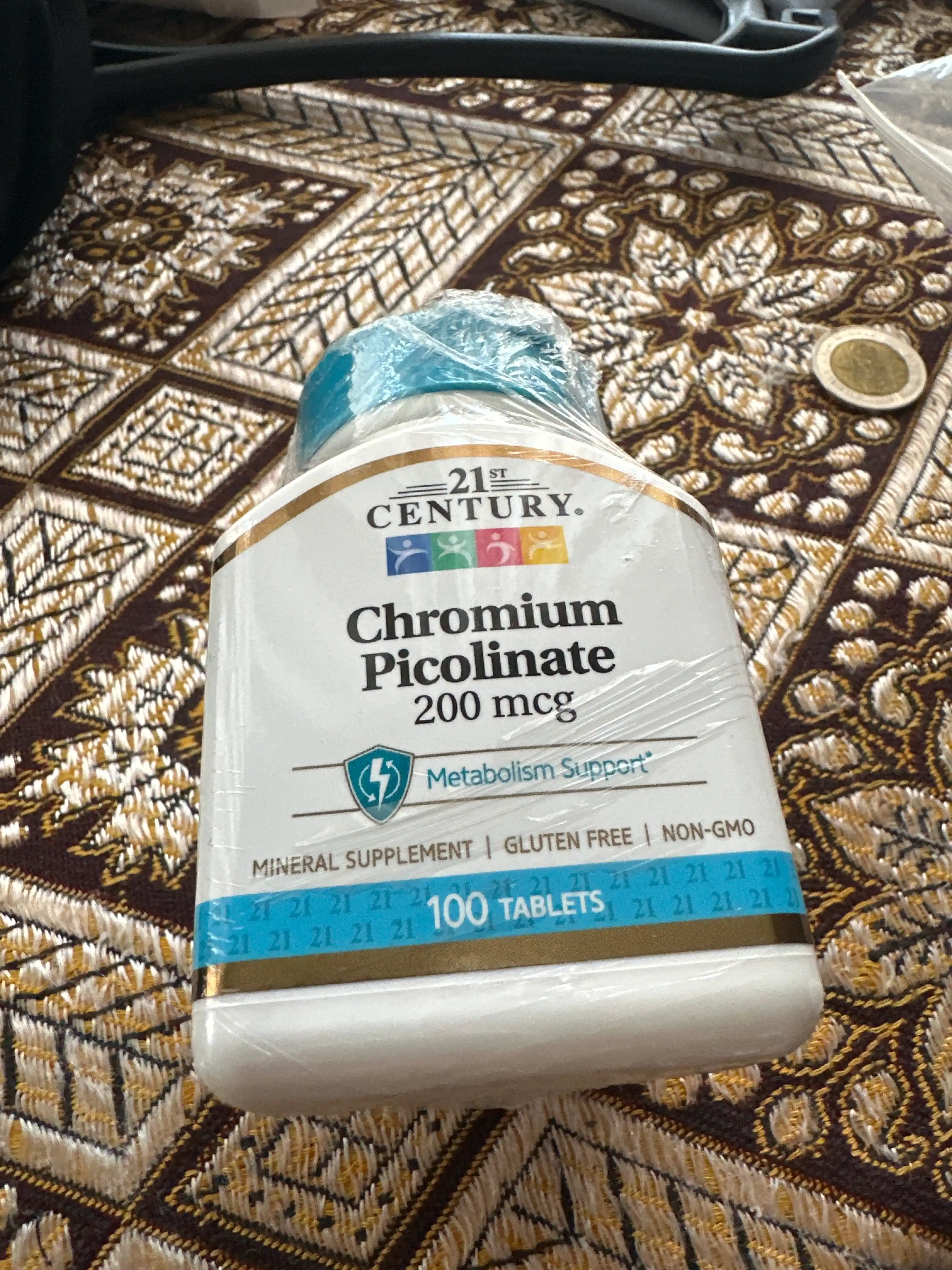 Хром Пиколинат, 21st Century Chromium Picolinate 200 мкг, для похудения, инобаланс 100 таб