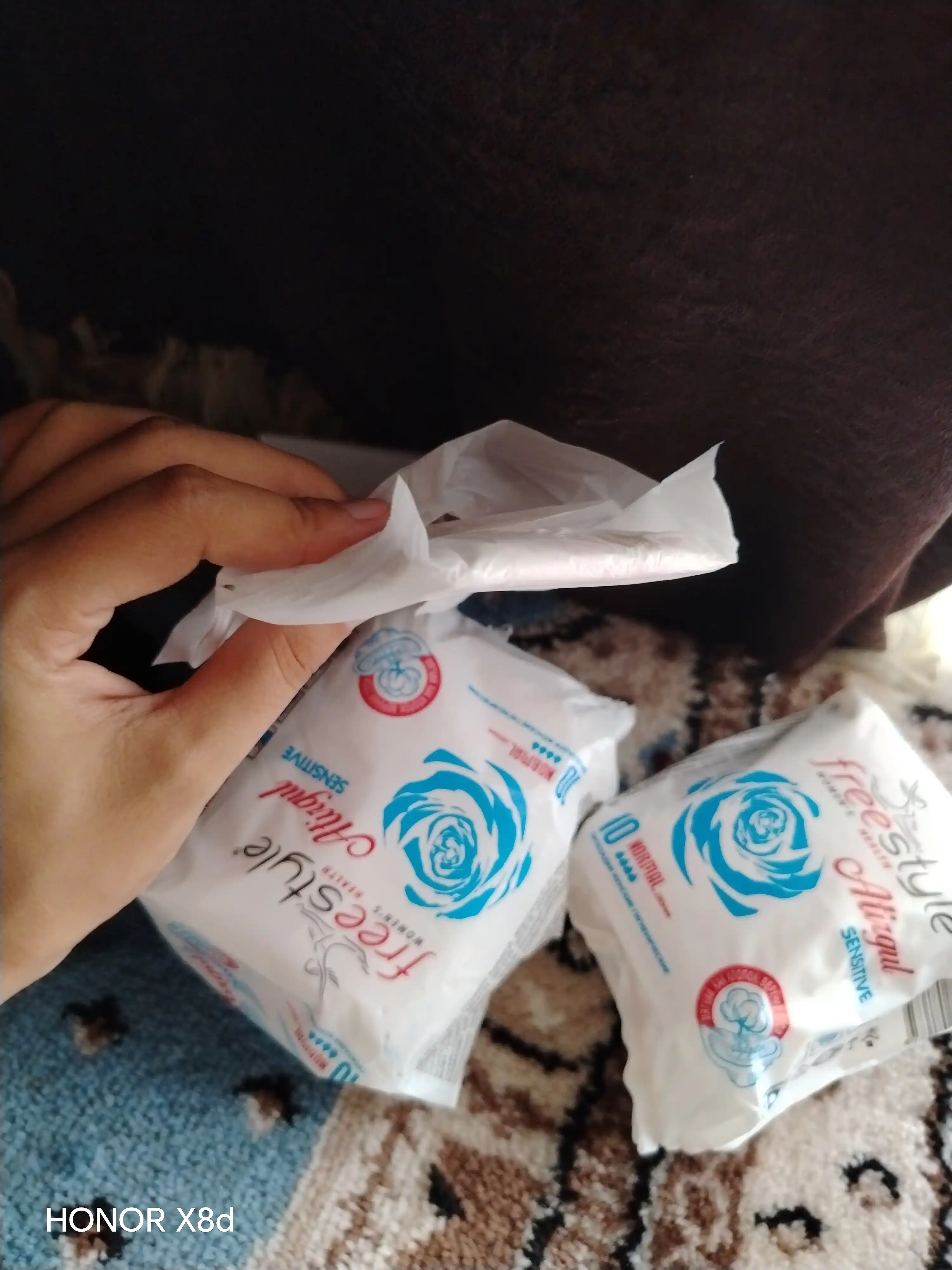 Gigiena prokladkalari Free Style Atirgul Sentetive, 10 dona