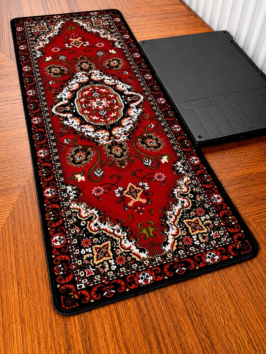 Sichqoncha uchun premium o‘yin tagligi fors gilami dizayni, sirpanishga qarshi