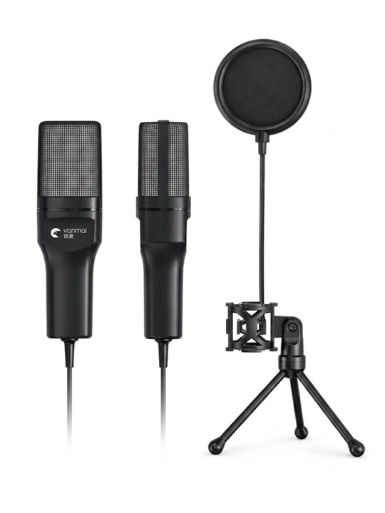Игровой RGB микрофон для компьютера, USB микрофон для ПК, стримов, игр и общения