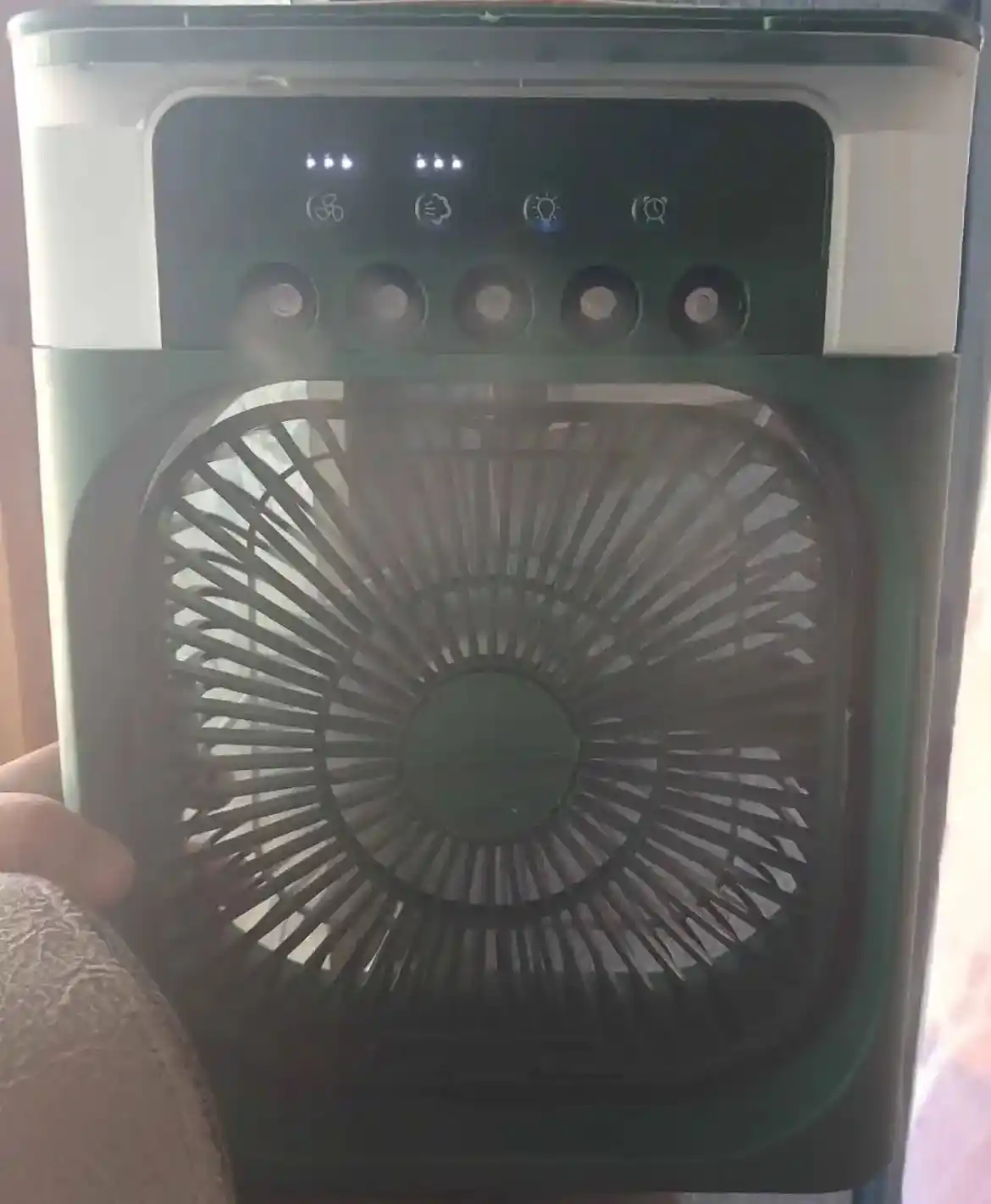 Portativ mini konditsioner, namlagich, mini ventilyator, 3 tasi 1da