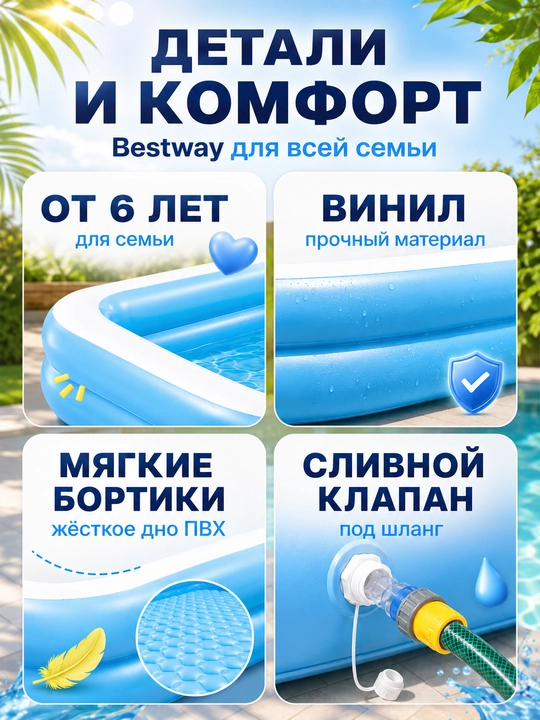 Надувной бассейн Bestway, детский