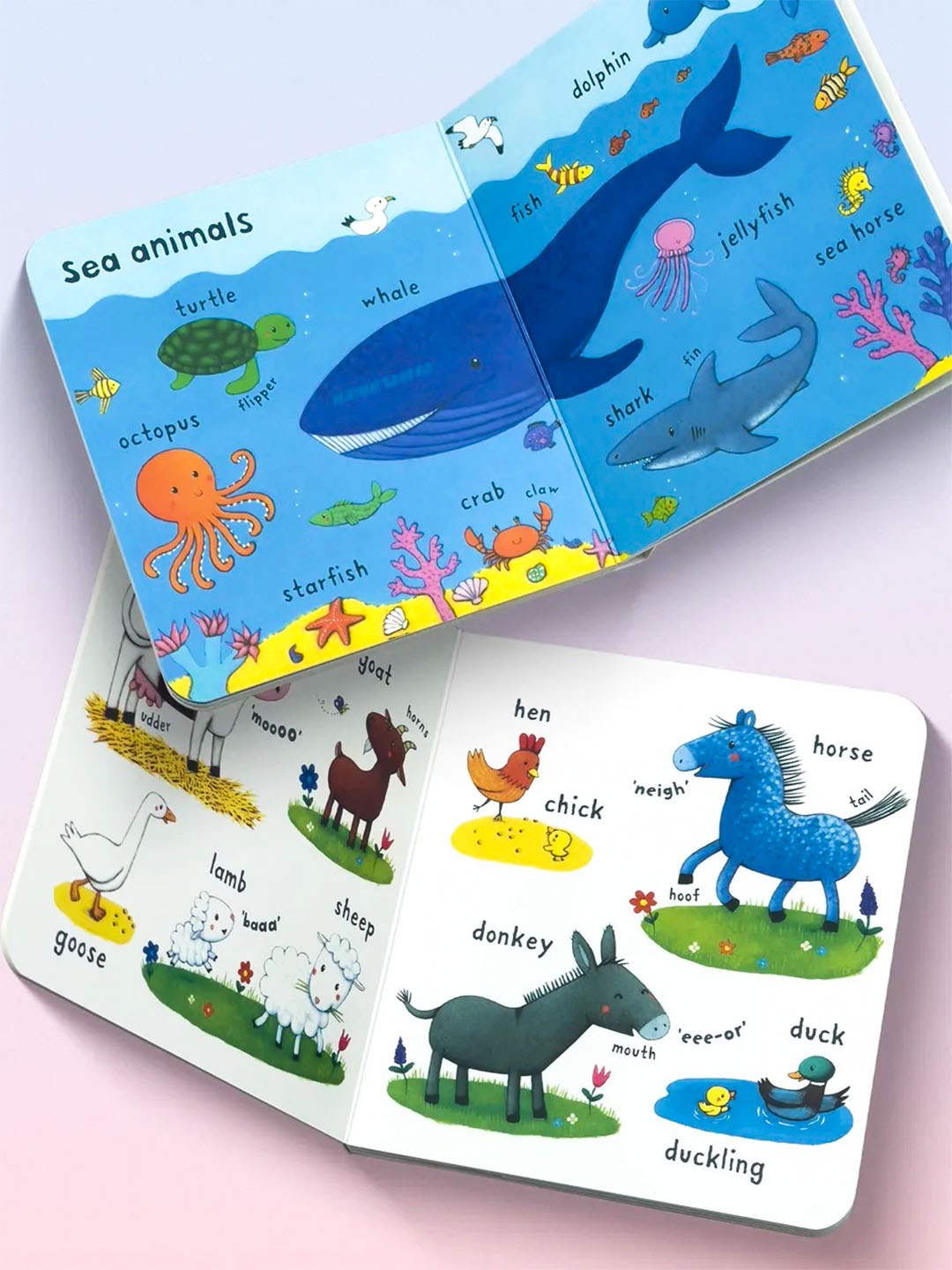 Baby Look and Learn 10 развивающих толстых книг для малышей