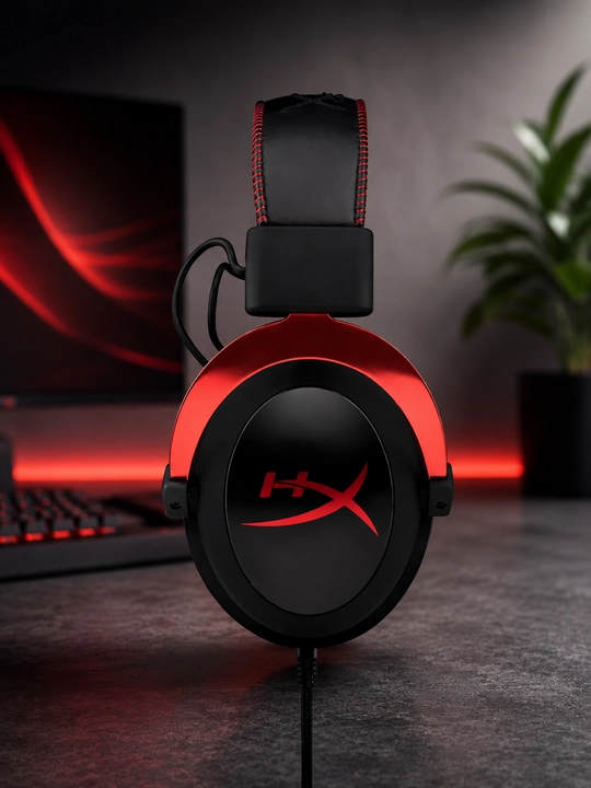 HyperX Cloud II Игровая гарнитура с микрофоном стерео для ПК PS5 Xbox Ноутбука