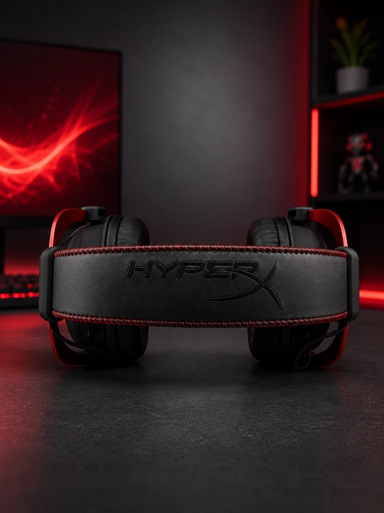 HyperX Cloud II Игровая гарнитура с микрофоном стерео для ПК PS5 Xbox Ноутбука