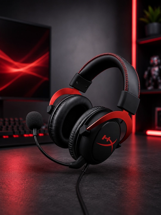 HyperX Cloud II Игровая гарнитура с микрофоном стерео для ПК PS5 Xbox Ноутбука