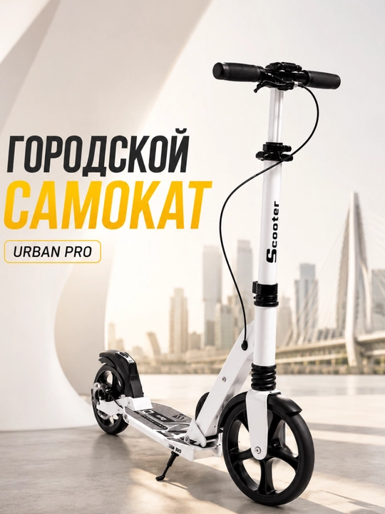 Katta g‘ildirakli, 200 mm o‘lchamli, shaharbop yig‘ma samokat