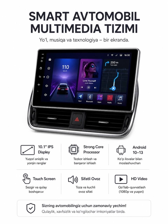 Автомонитор Diamond Pro 10.1" Android 10 Full HD - 
