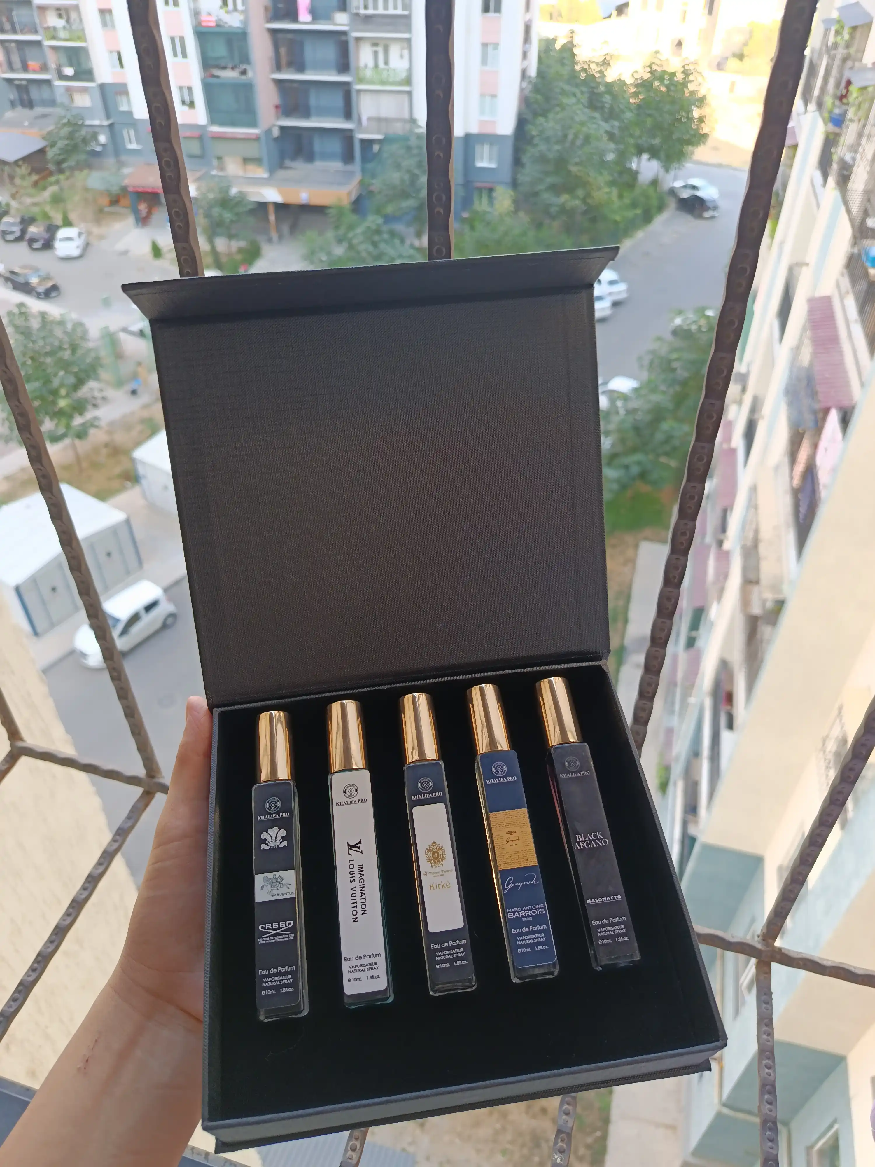 Erkaklar uchun sovg'a: atirlar to'plami 5 tasi 1 da — Ganymede, Black Afgano, Creed, 10 ml