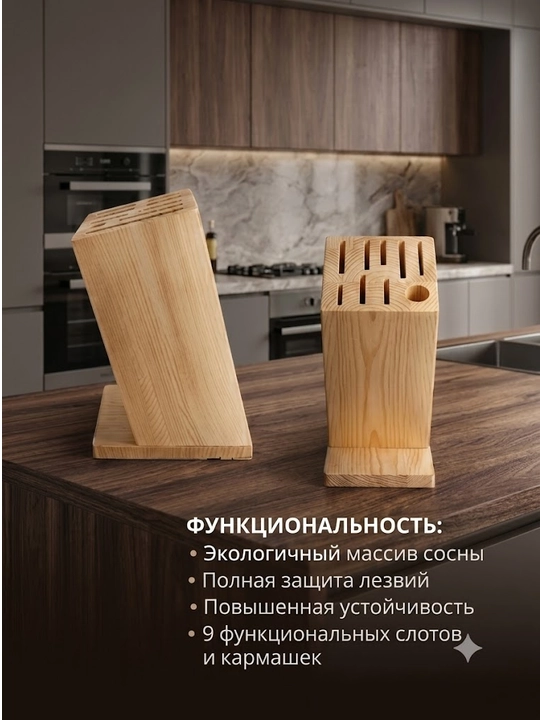 ESTERA pichoqlar uchun yog‘ochli taglik