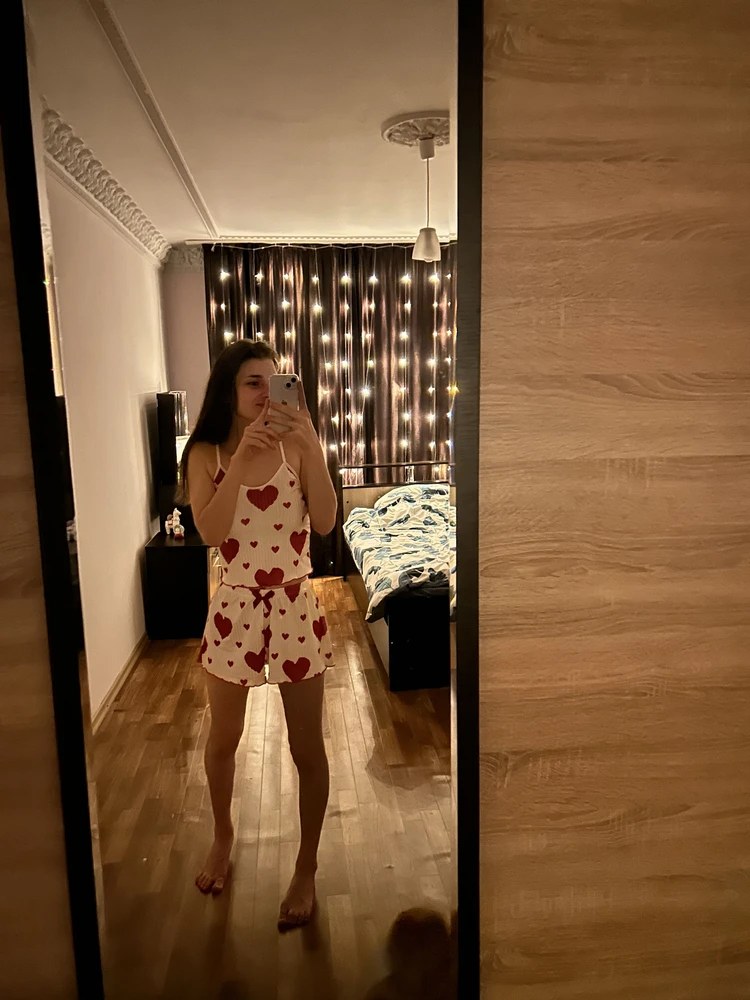 Ayollar pijamasi, to‘plam, mayka va shortik