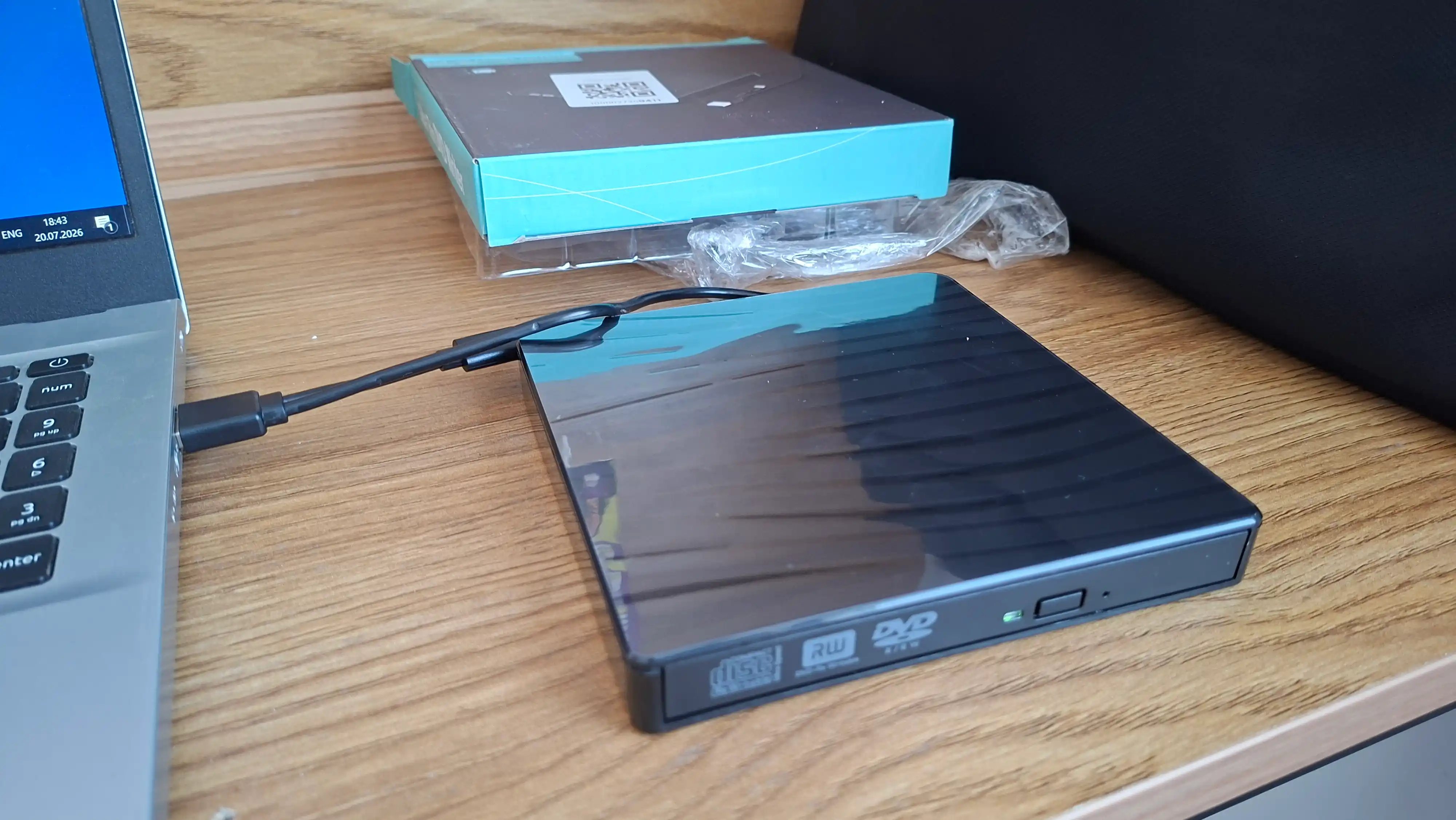 Внешний переносной дисковод DVD, USB 3.0