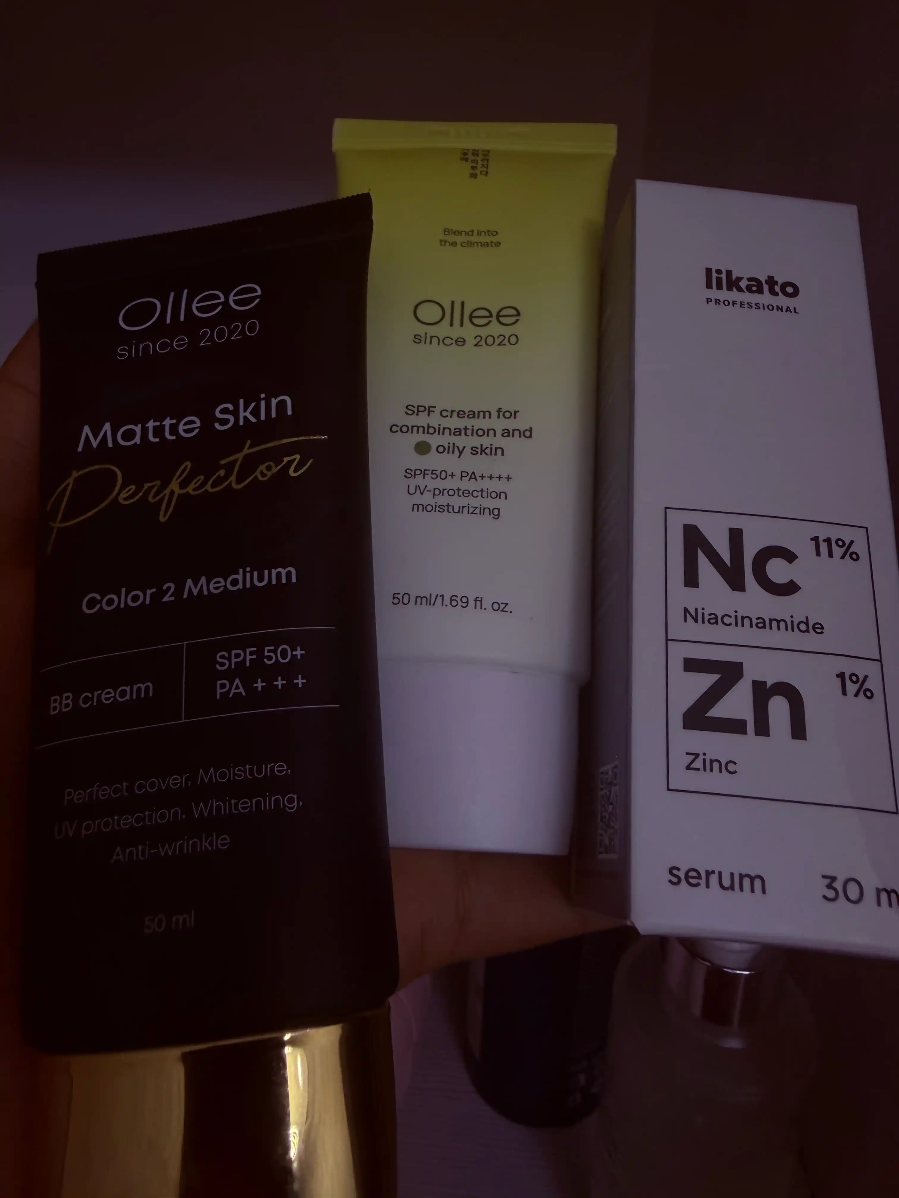 Крем BB для лица OLLEE Matte Skin Perfector матирующий SPF50+ для ровного тона, 50 мл