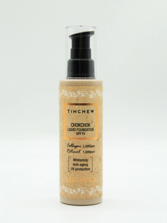 ChokChok SPF15 tusli kremi kollagen retinol namlantiruvchi No13 Light Beige tusli 110 g