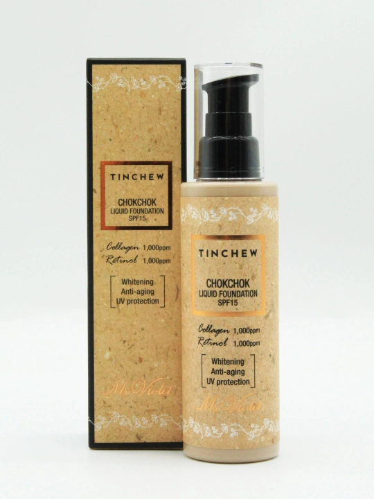 ChokChok SPF15 tusli kremi kollagen retinol namlantiruvchi No13 Light Beige tusli 110 g - 