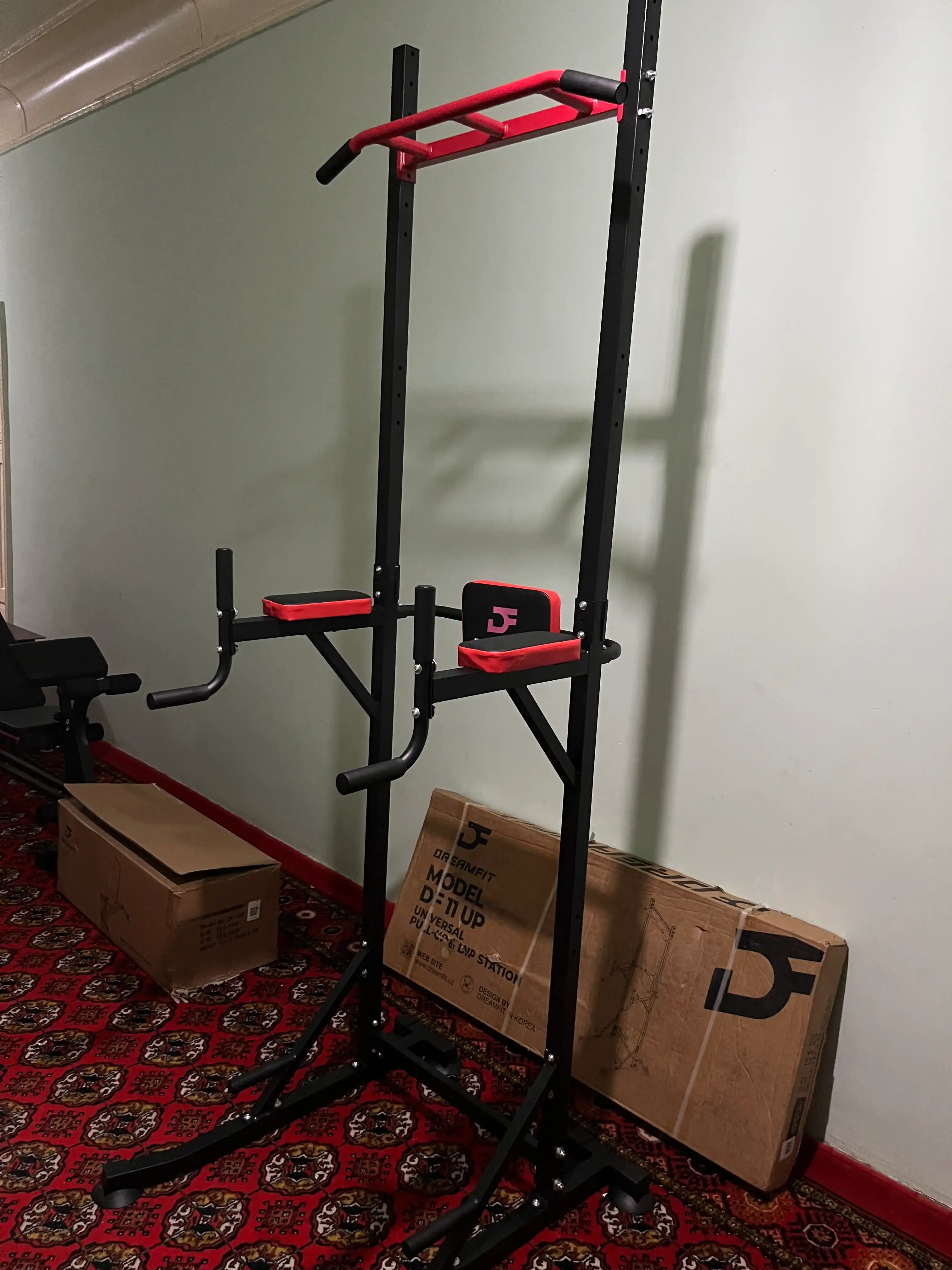 Turnik-brus DreamFit DF 11-12 UP yerga, polga qo‘yiladigan
