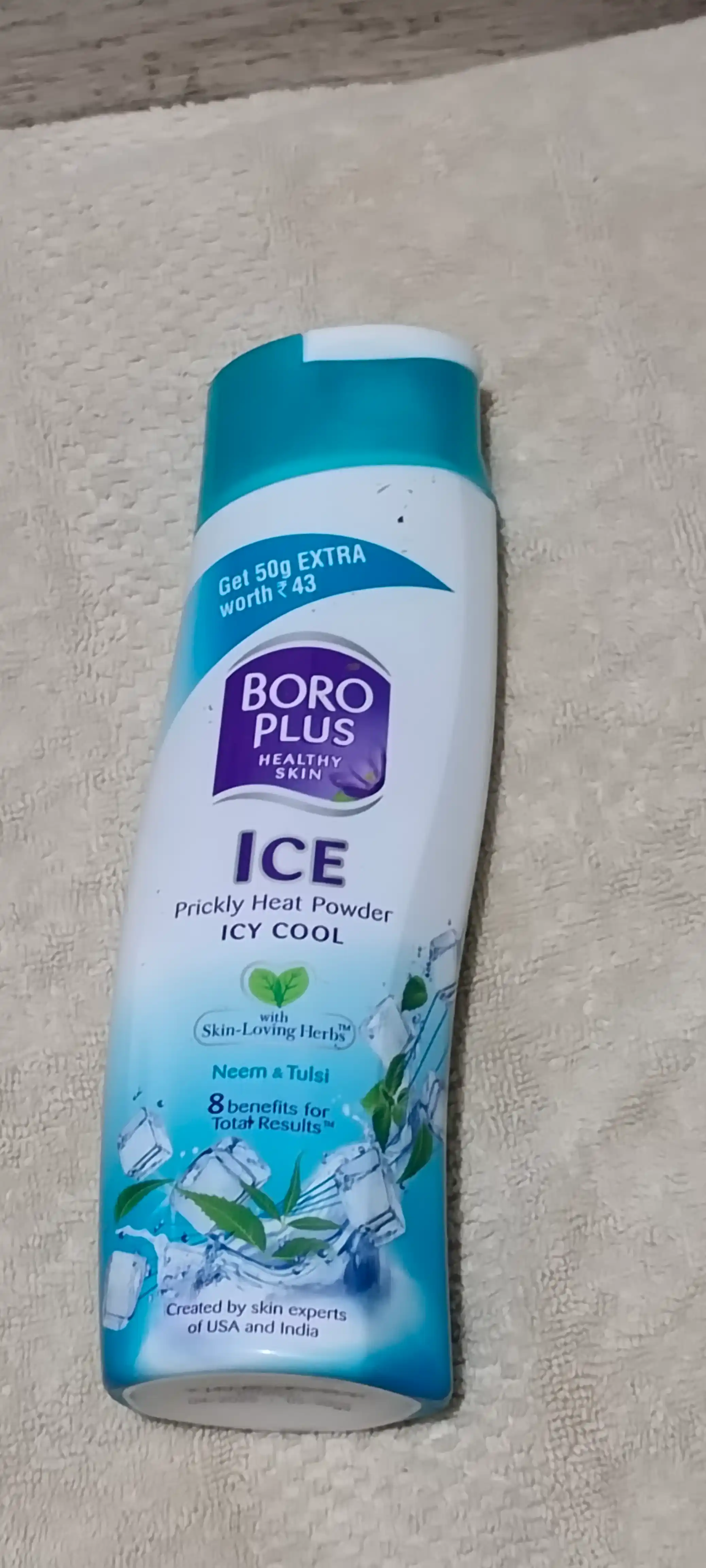 Порошок-антиперспирант Boro Plus ICE, 210 г, тальк, порошок для замораживания, для депиляции