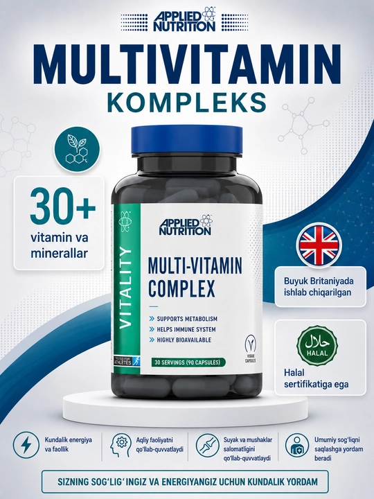 Applied Nutrition Multi-Vitamin Complex 90 капсул, витаминно-минеральный комплекс - 