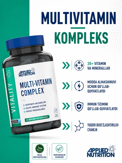 Applied Nutrition Multi-Vitamin Complex 90 капсул, витаминно-минеральный комплекс