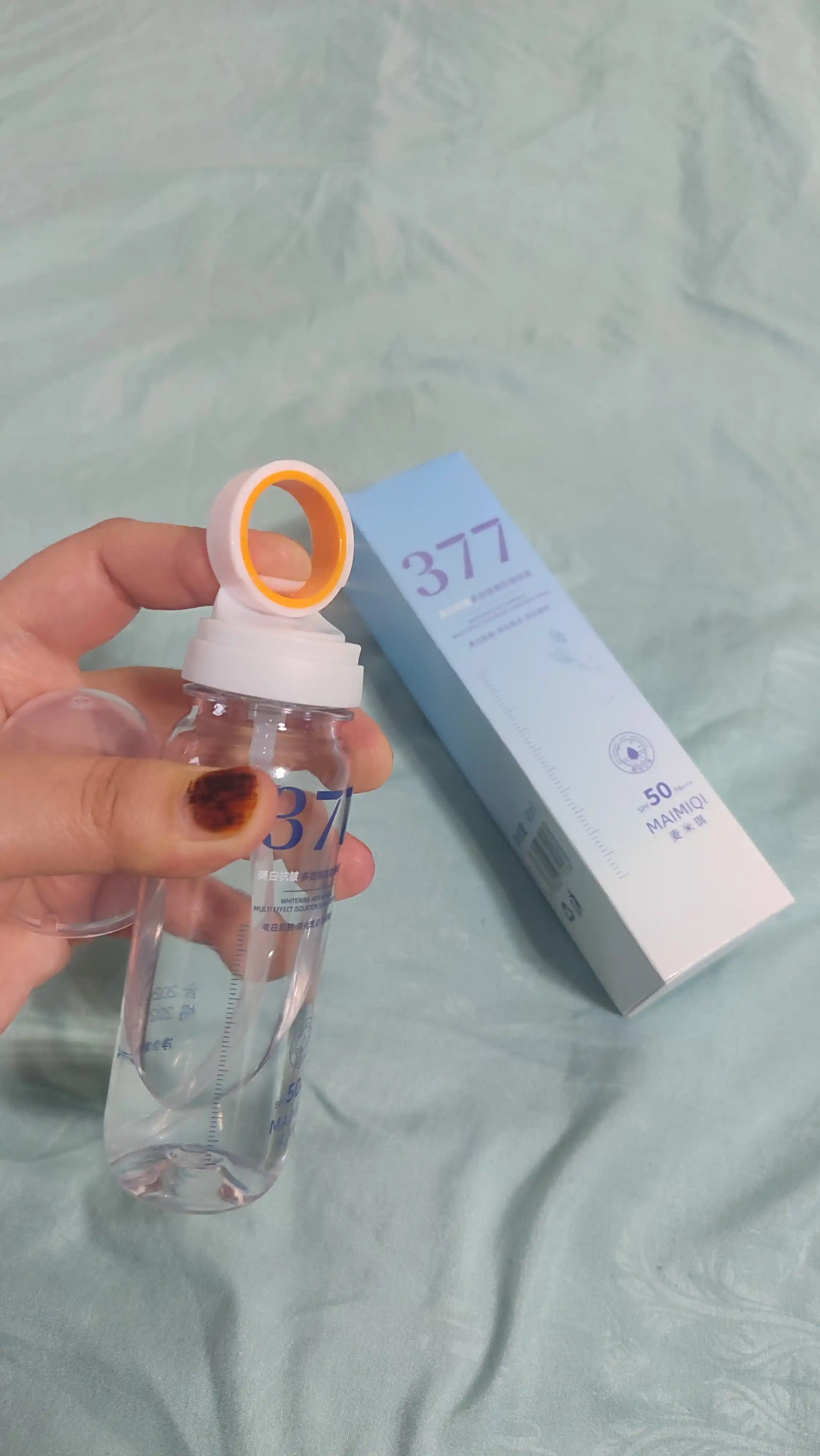 Quyoshdan himoya qiluvchi yuz spreyi MAIMIQI 377, oqartiruvchi SPF 50+ PA+++suvga chidamli