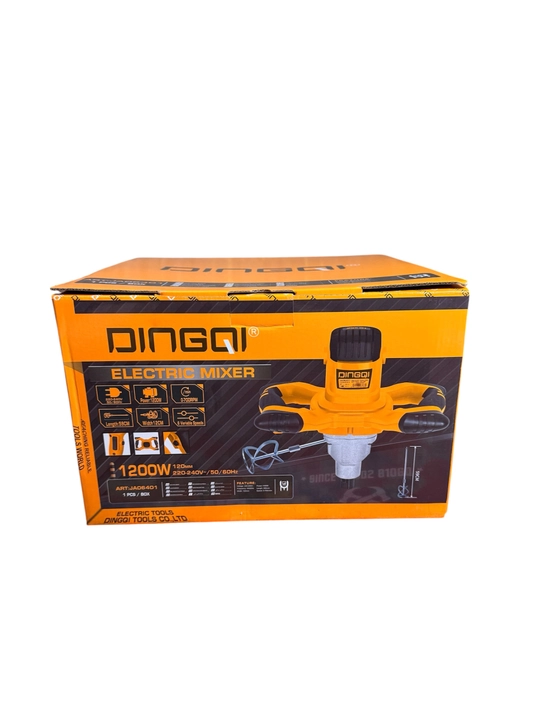 Elektr qurilish mikseri DINGQI JA06401, 1200 W, eritmalar uchun professional