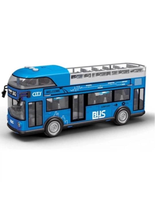 Ikki qavatli avtobus o‘yinchog‘i, bolalar uchun avtobus modeli, 3+ - 