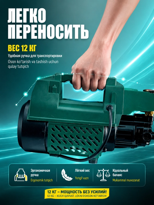 Мойка высокого давления BosimPro MOON автомойка, 2200W, устройство для мойки автомобилей