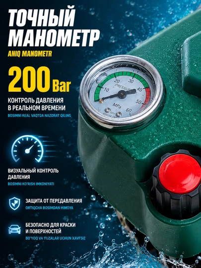 Мойка высокого давления BosimPro MOON автомойка, 2200W, устройство для мойки автомобилей