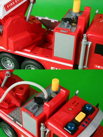 Fire Engine chiroqli va ovozli narvonli o'yinchoq o't o'chirish mashinasi