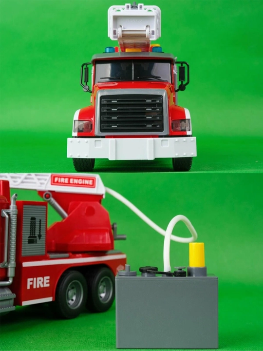 Fire Engine chiroqli va ovozli narvonli o'yinchoq o't o'chirish mashinasi