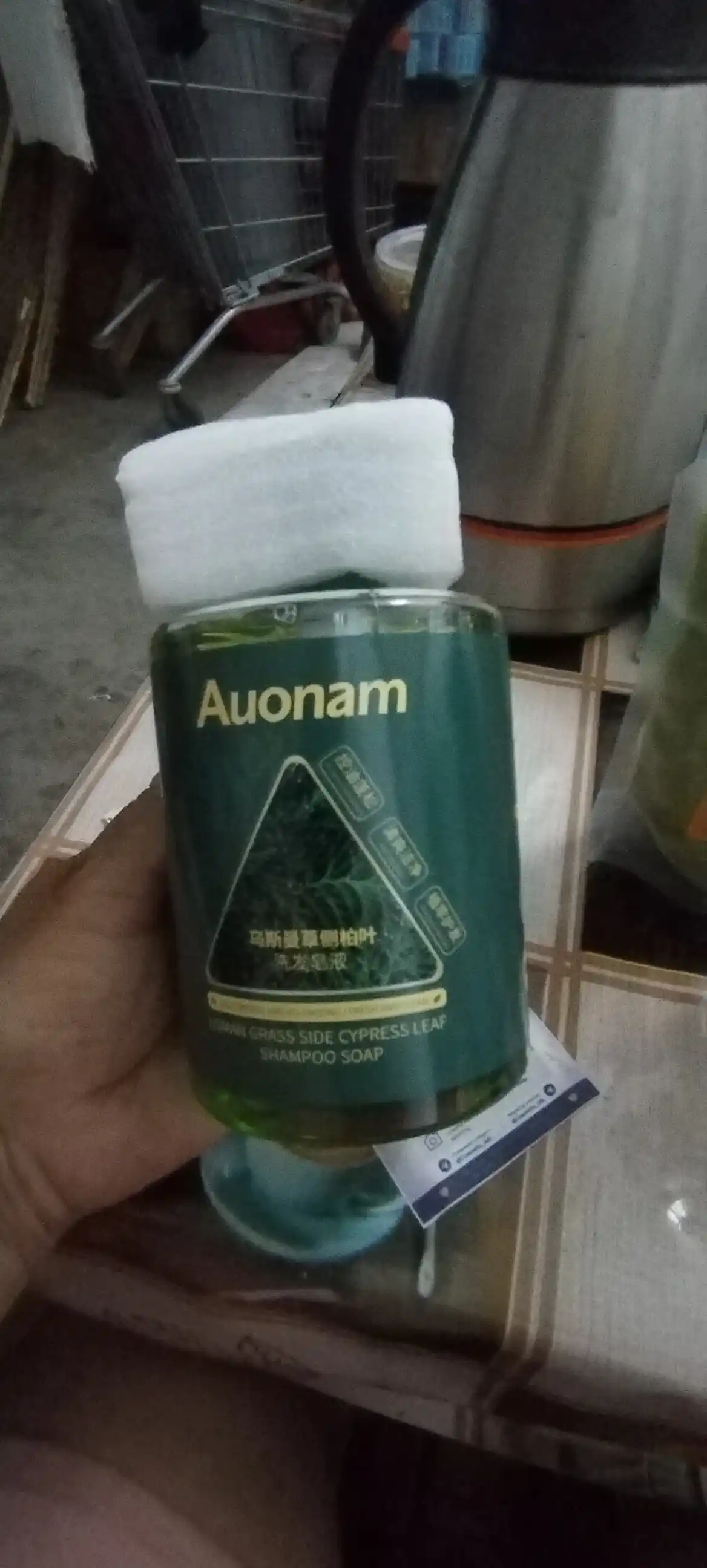 Soch o'stiradigan va to'kilishiga qarshi shampun Auonam ayollar va erkaklar uchun, 500ml
