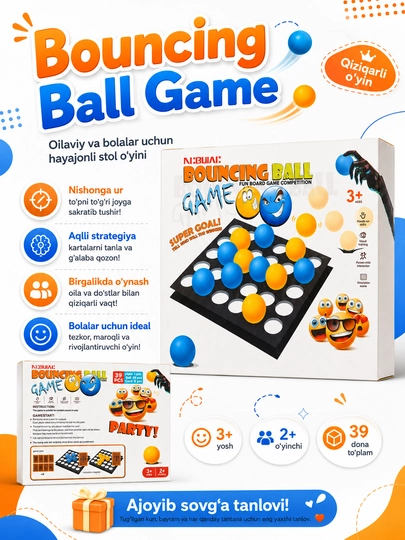 Alias stol o‘yini, Bouncing Ball Magnet Clash Chess 2 in 1 stol o‘yinlari
