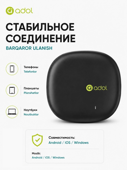 Наушники беспроводные Asus Adol AS-UI Bluetooth 5.1 TWS шумоподавление вкладыши